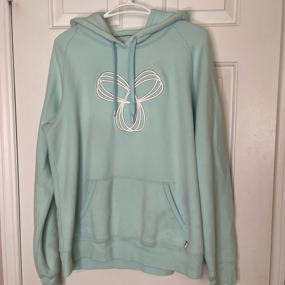 TNA Mint Hoodie with White Accents